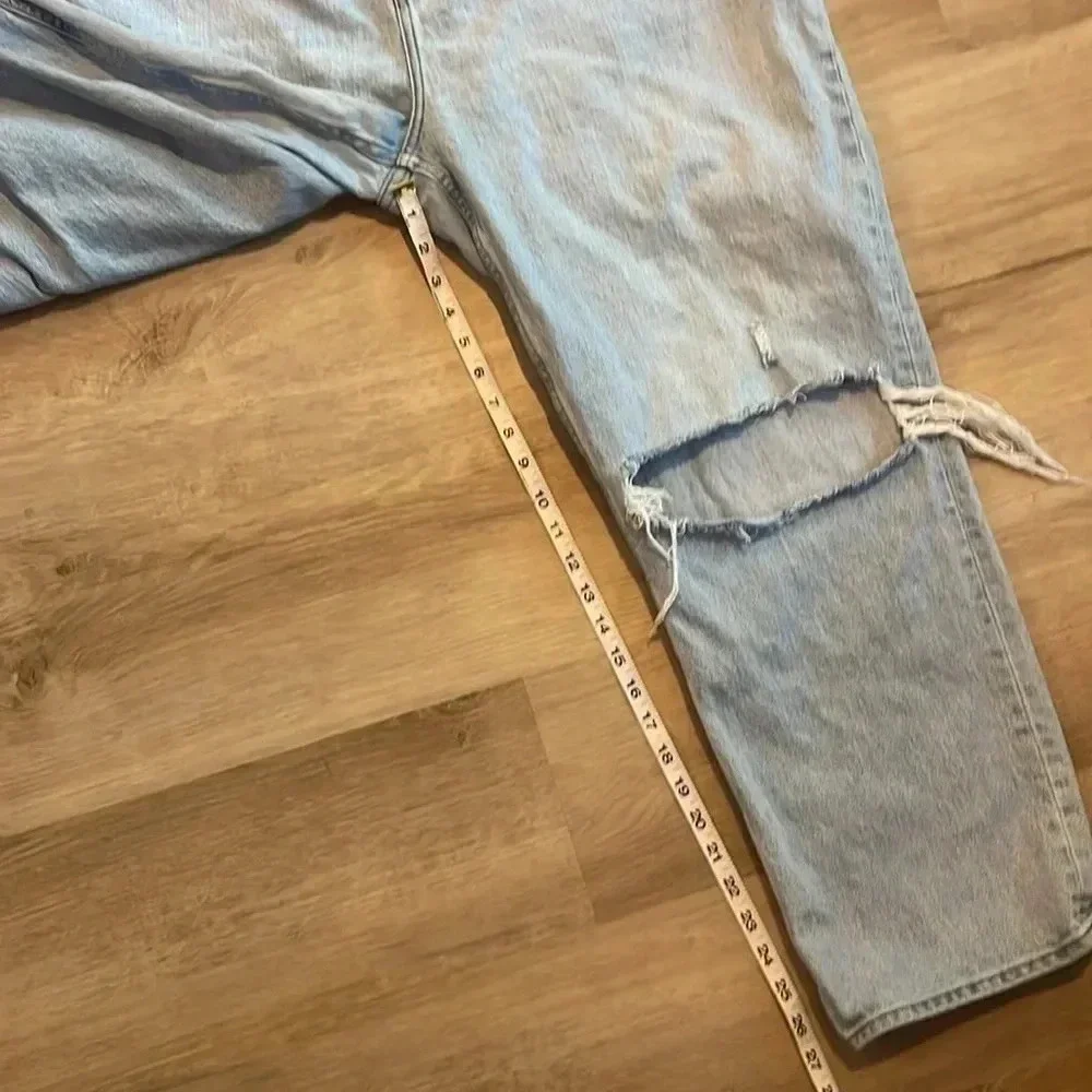 Abercrombie and Fitch Curve Love The 90s Straight Ultra High Rise 35/20S - Picture 5 of 8